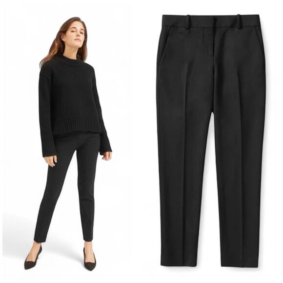 Everlane The Slim Wool Pant in Black Size 6 - Picture 1 of 13